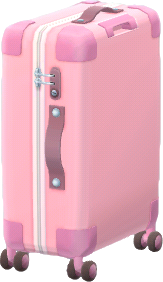 maleta de viaje rosa