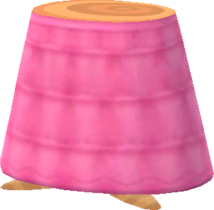falda larga capas rosa