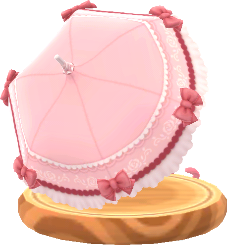 parasol lazos rosa