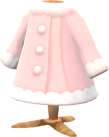 abrigo invernal rosa
