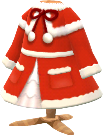 red caped Santa dress