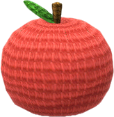 빨간색 뜨개 사과