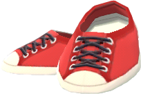 zapatillas bajas rojas