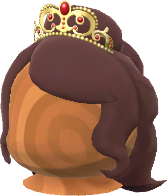 ruby-studded tiara wig