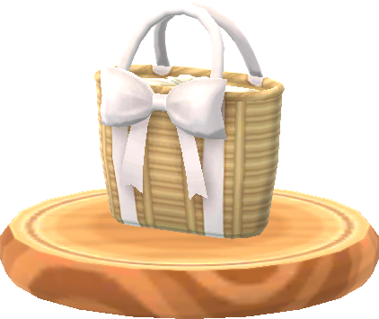 bolso cesta blanco
