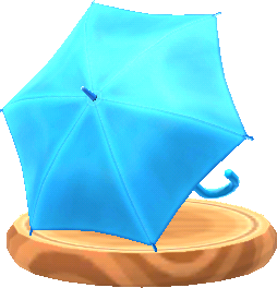 paraguas liso azul