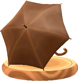 simple brown umbrella