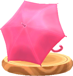 paraguas liso rosa
