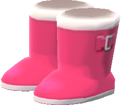 simple pink rain boots