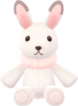 peluche lapin polaire à tenir