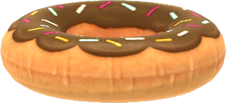 chocolate donut floatie