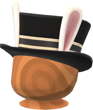 chapeau lapin noir