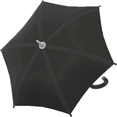 paraguas liso negro