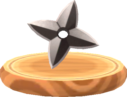 black handheld shuriken