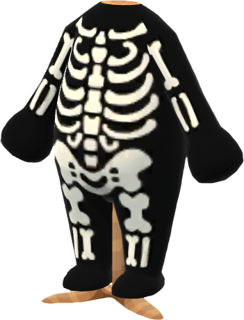 disfraz de esqueleto
