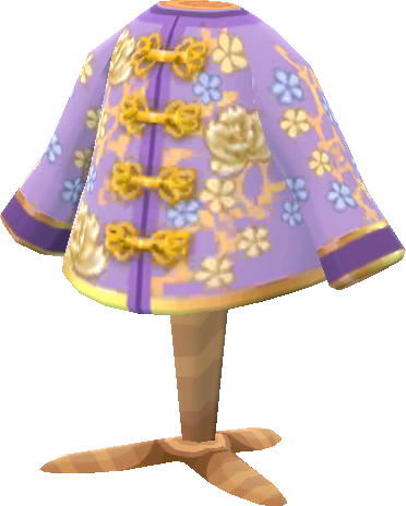 chaqueta seda violeta