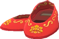 中國風鞋子‧紅色