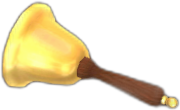 gold hand bell