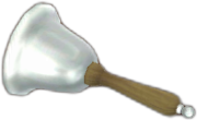 silver hand bell
