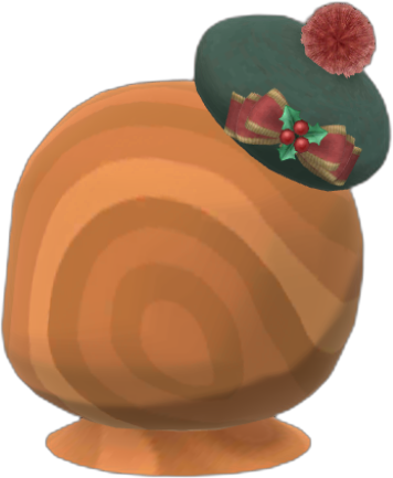 mini green holiday beret