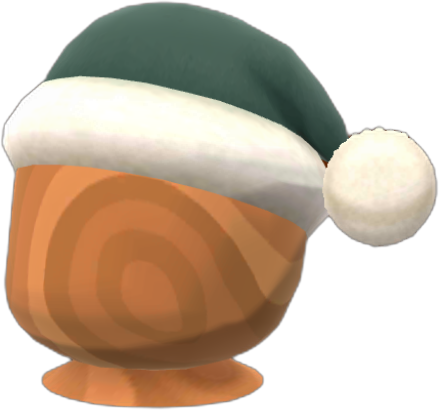 chic green Santa hat