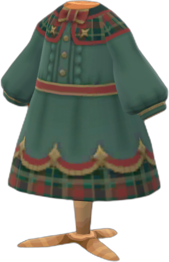 chic green holiday dress