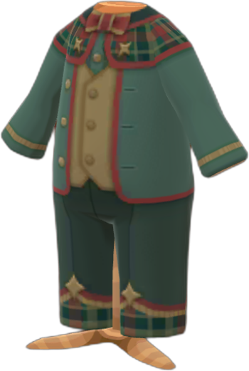 chic green holiday outfit