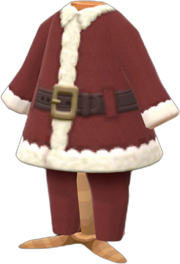 chic red Santa suit
