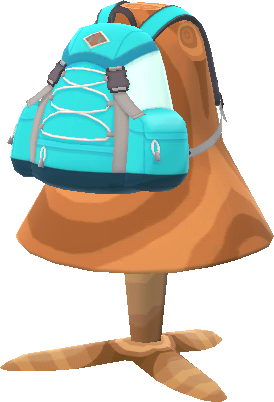 teal hiking backpack