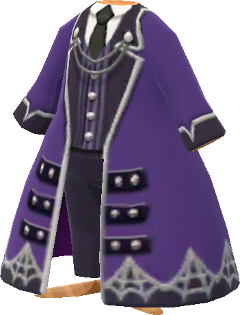 purple vampire coat