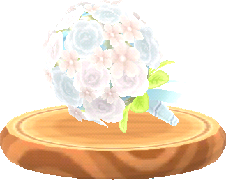 白色玫瑰球形捧花