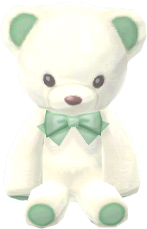 Weiß-Grün-Teddybär