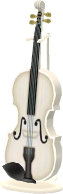 violín de recital blanco