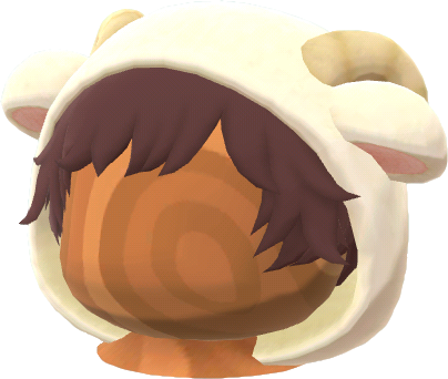 short white sheep wig