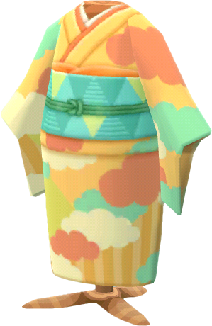 kimono vistoso citrino