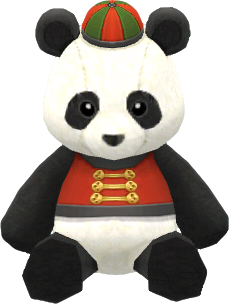 handheld panda plushie