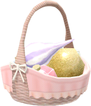 pastel ornament basket