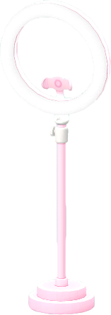 lampe anneau rose