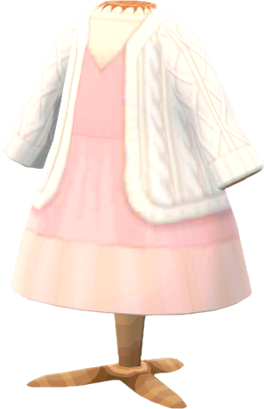 pastel cardigan dress