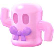 粉嫩氣球迷你陶俑