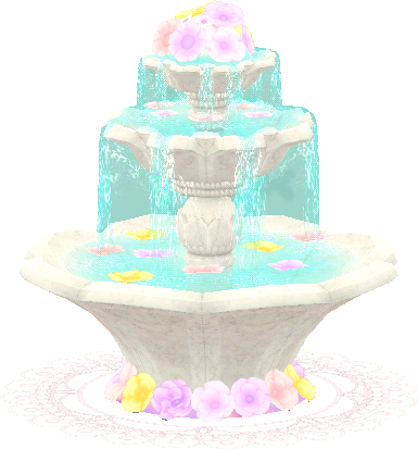 pastel-blossom fountain