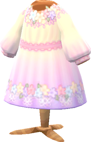 Pastellblüten-Kleid