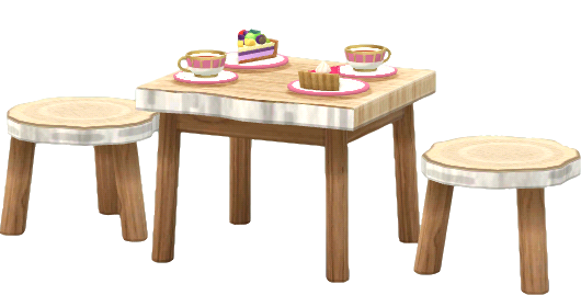 pâtisserie table set