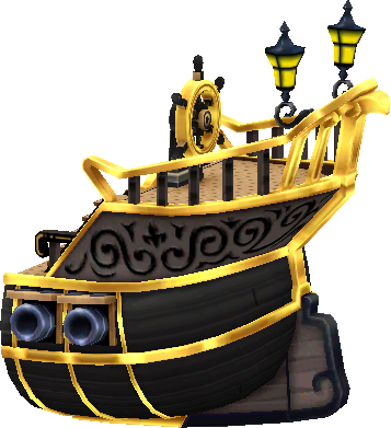 giant pirate ship stern