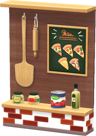 pizzeria counter