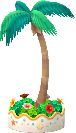 游泳池樂園椰子樹