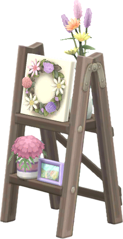 flower-art display shelf