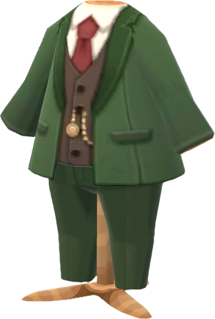 traje verde de detective