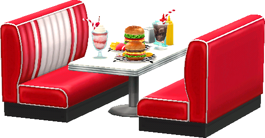 banquettes de fast-food