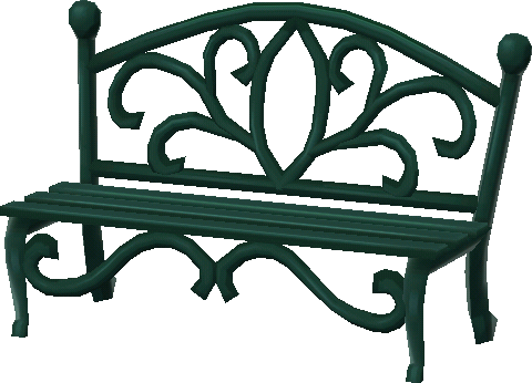 banc de jardin fer